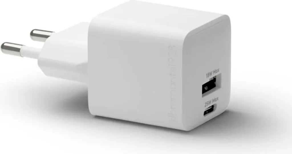 dbramante1928 re-charge Pro 25W: Caricatore Rapido Doppia Porta Bianco