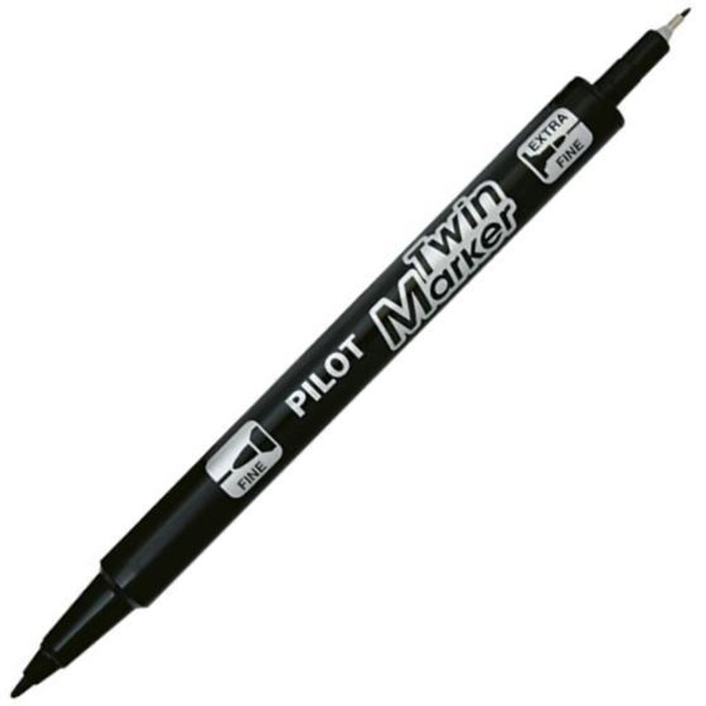 Marqueur permanent Twinmarker 0,3/0,5mm pointe ogive noir Image du produit 
