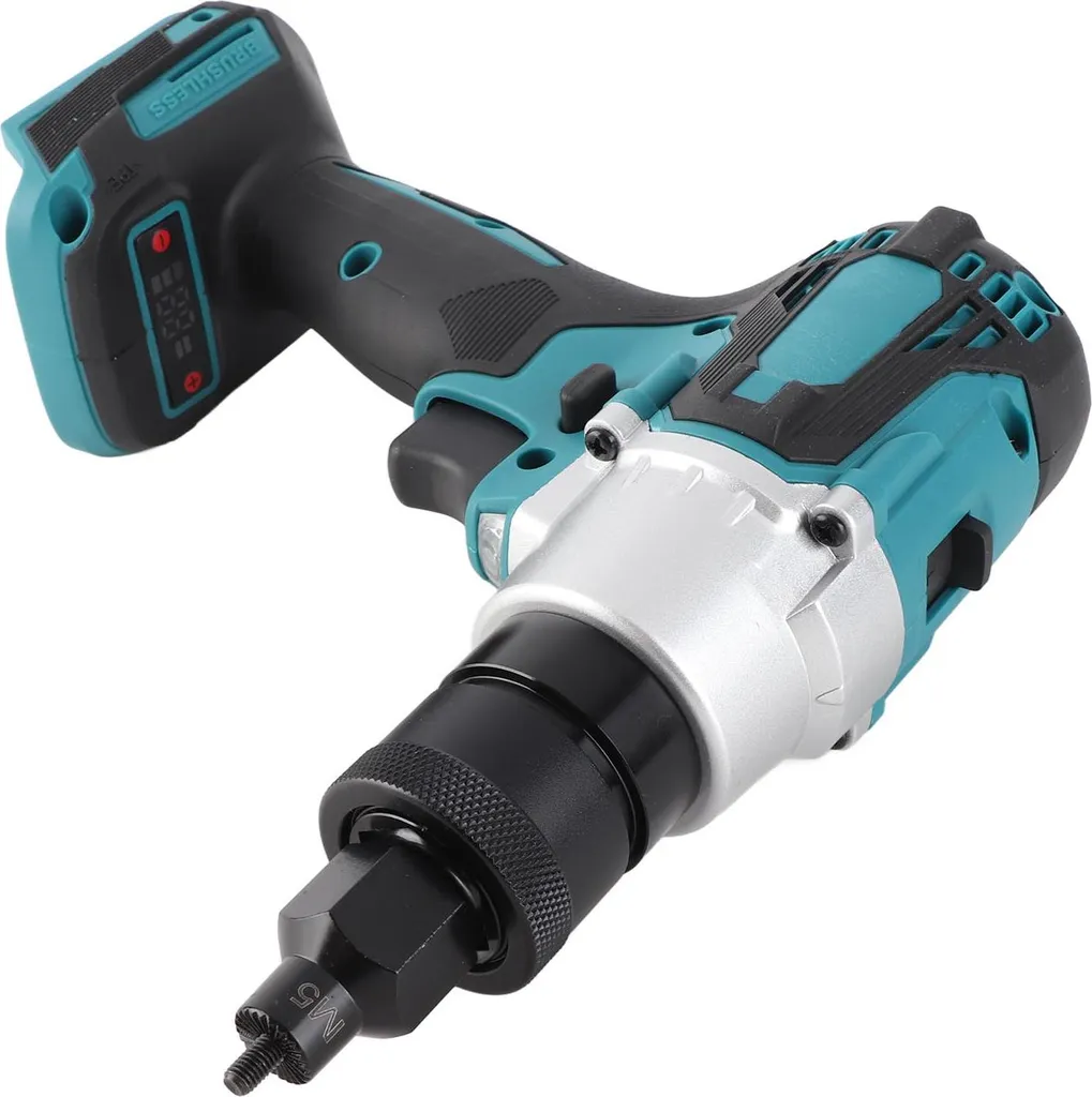 Riveteuse électrique Brushless LED, outil de fixation rapide sans fil