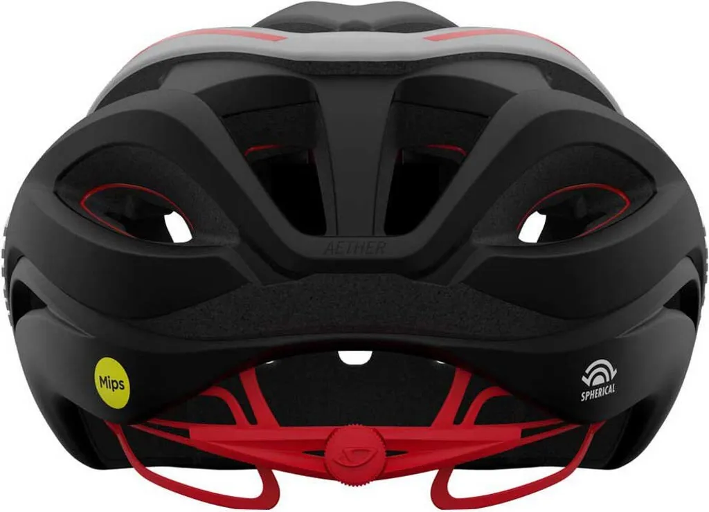 Giro Aether Spherical Mips Casque Vélo Route Noir Blanc Rouge Taille S