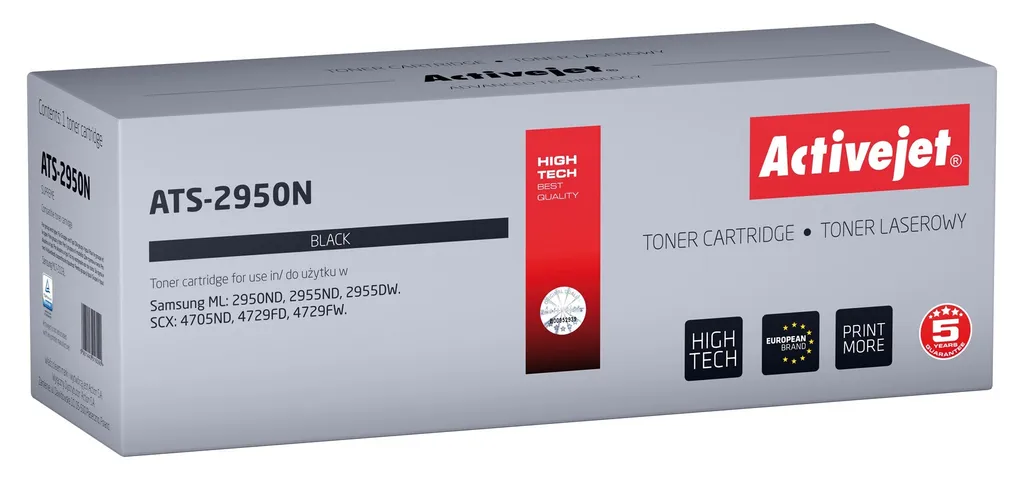 Toner Noir Activejet ATS-2950N pour Imprimantes Samsung MLT-D103L 2500 p