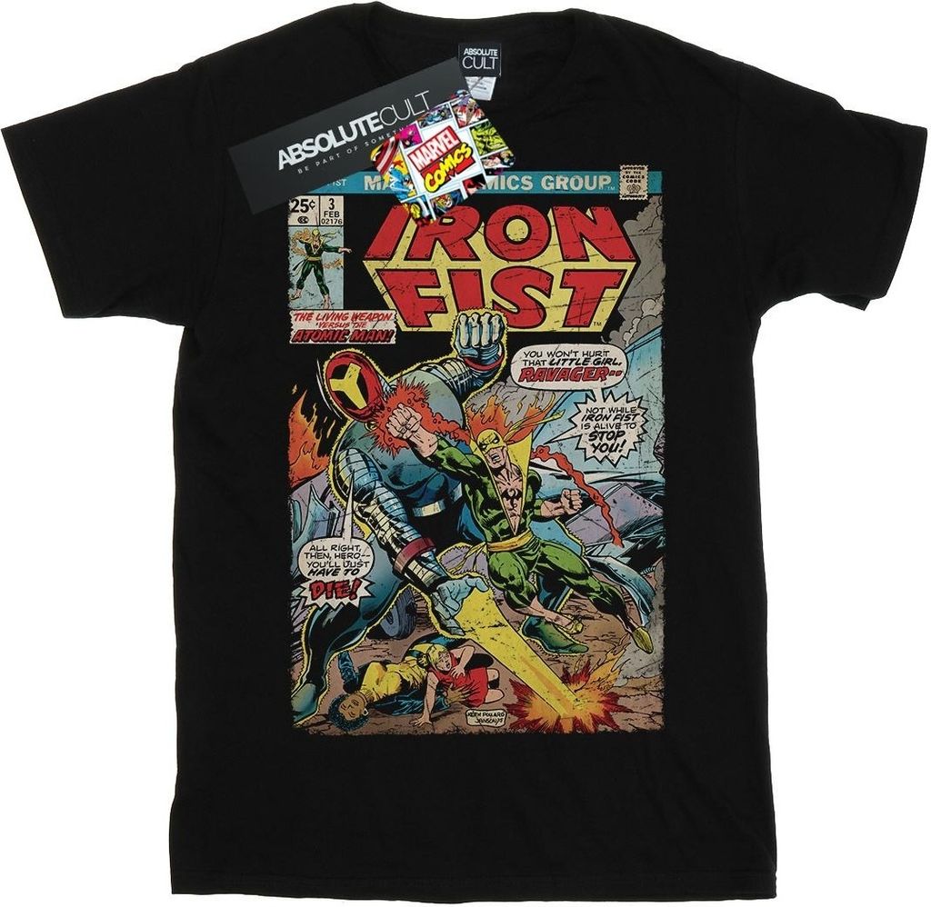 Marvel - "Iron Fist" T-Shirt für Herren BI37561 (3XL) (Schwarz)