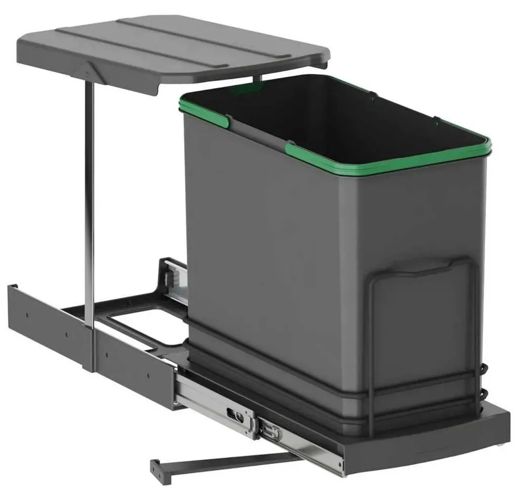 Poubelle de cuisine sous évier 24L pour optimiser le tri du recyclage