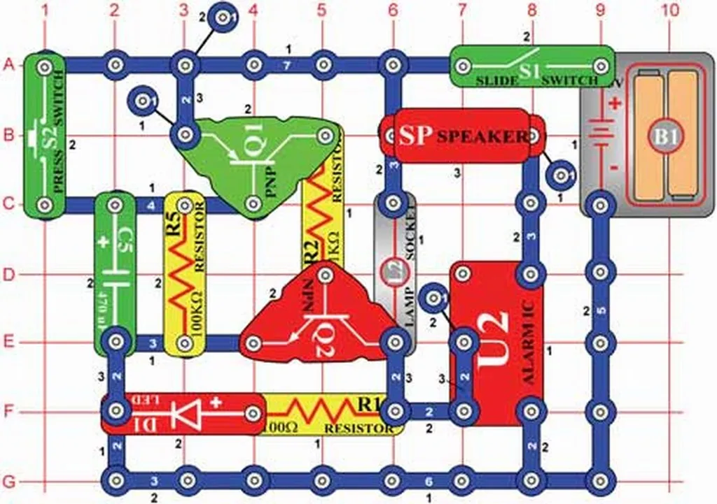 Apprendre l'électronique sans soudure avec le Boffin 750 de 80pcs