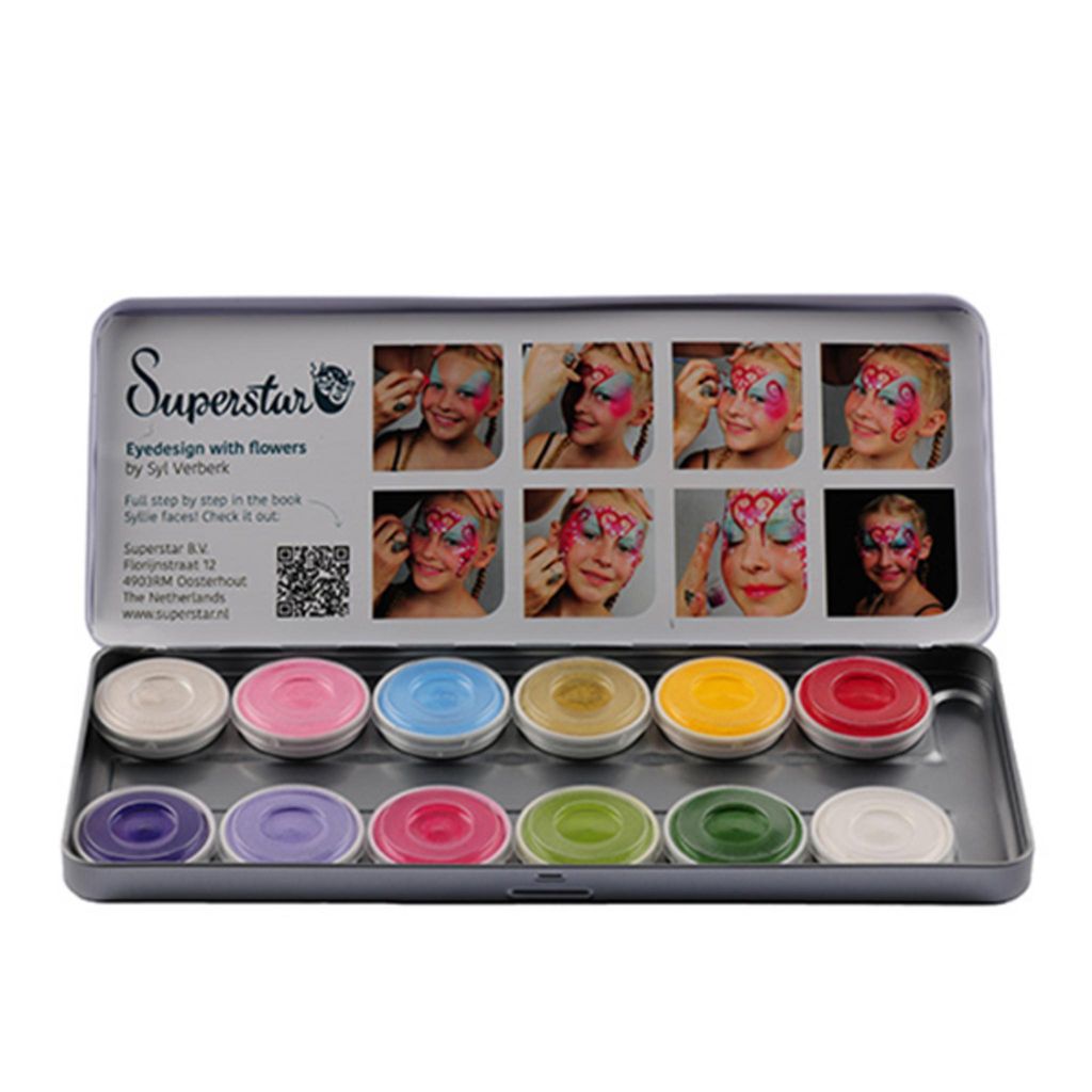 Superstar aqua face & bodypaint palette botanical