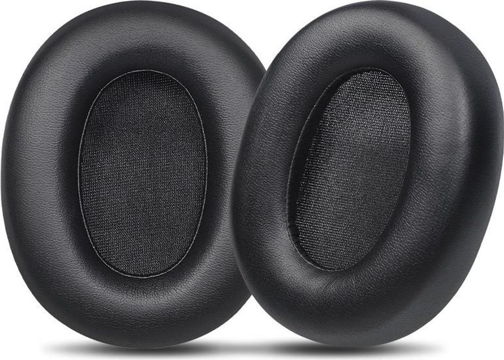 INF Proteinleder Ersatz Ohrpolster für Edifier W800BT Free Kopfhörer - 2er Set Schwarz