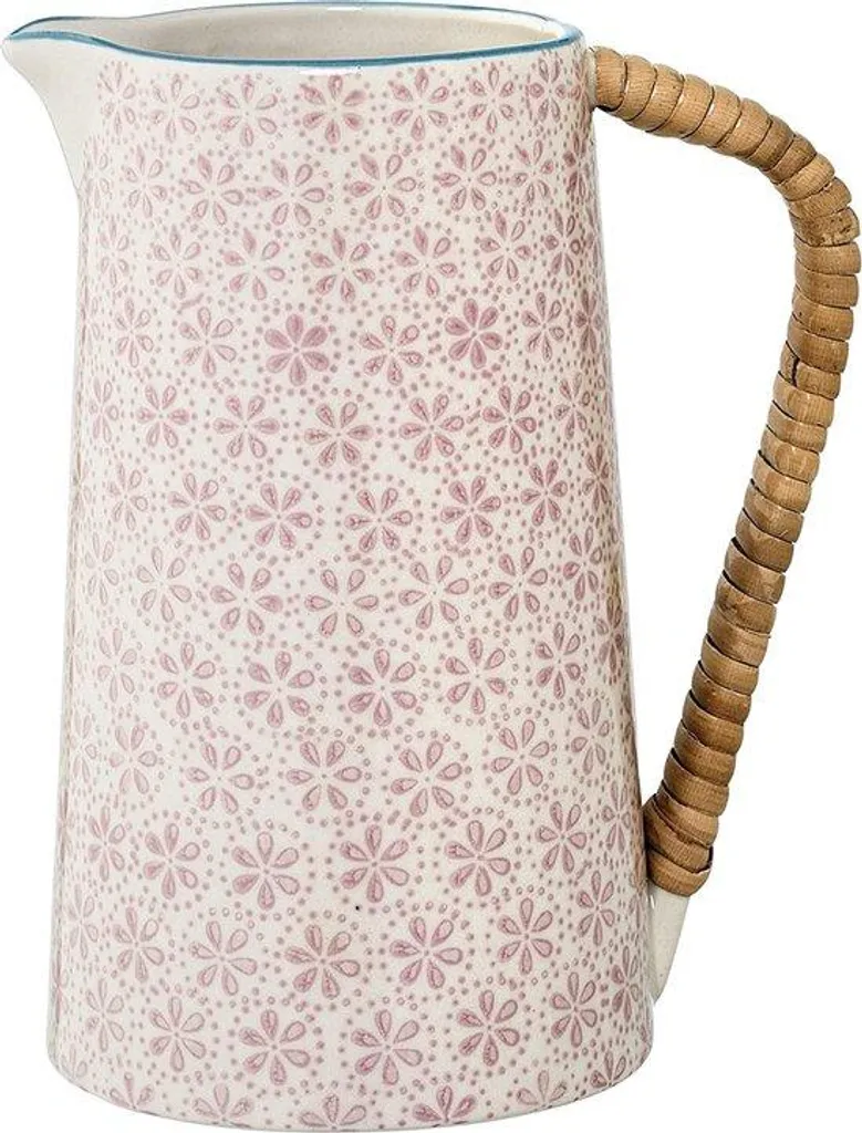 Vase en céramique rose décoratif style scandinave pour bouquet de fleurs