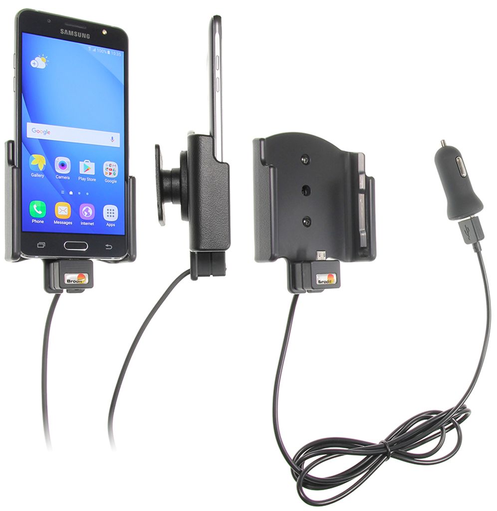 Brodit Gerätehalter 521944 mit Ladefunktion - für Smartphones - Samsung Galaxy J5 (2016)