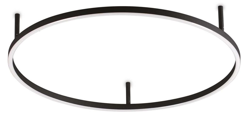 Moderne Oracle Aluminium-Kunststoff Schwarz Led 38W 3000K Moderne Deckenleuchte