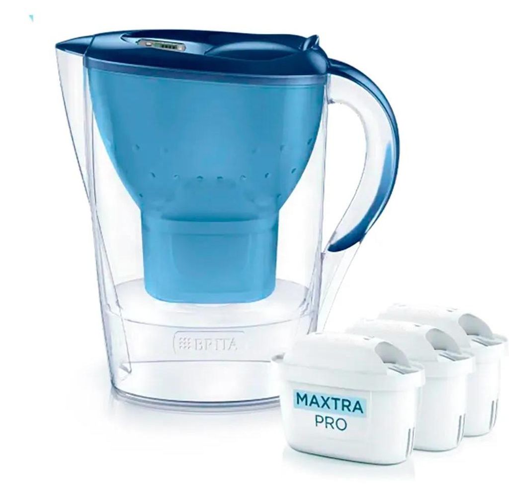 Brita Marella, Pitcher-Wasserfilter, 1,4 l, Blau, Produktbild 