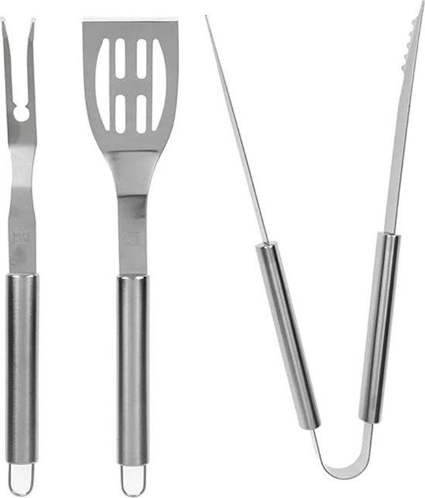 Barbecue-Gerätschaften, hochwertiges BBQ-Messer, mit tragbarem Aufbewahrungsbehälter, ideale Grill-Set für Männer, mit Fleischthermometer, Gesc...