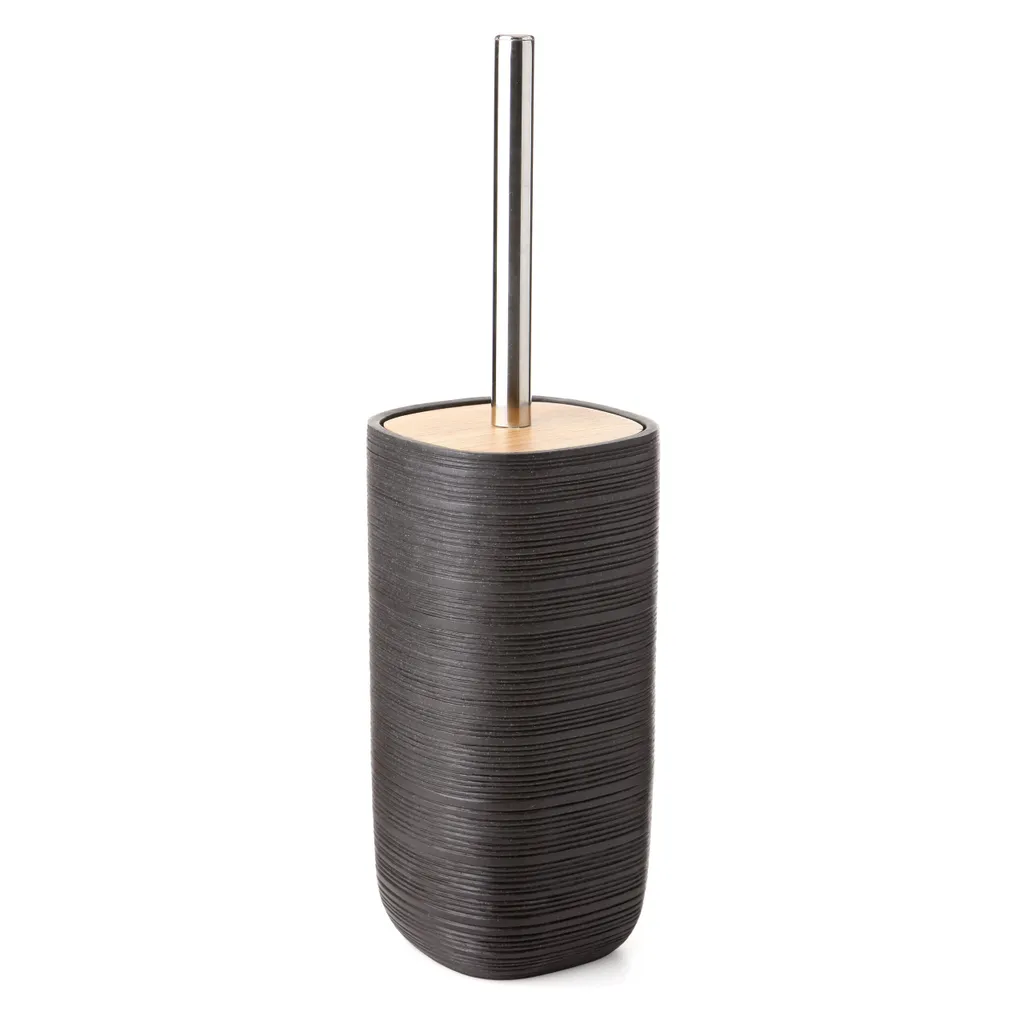 Tatay Brosse WC bambou Argent One Size - Accessoire de toilette moderne