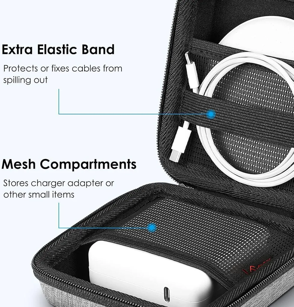 Sacoche de Voyage pour Chargeur MacBook et Hub USB-C - Format Compact - 3