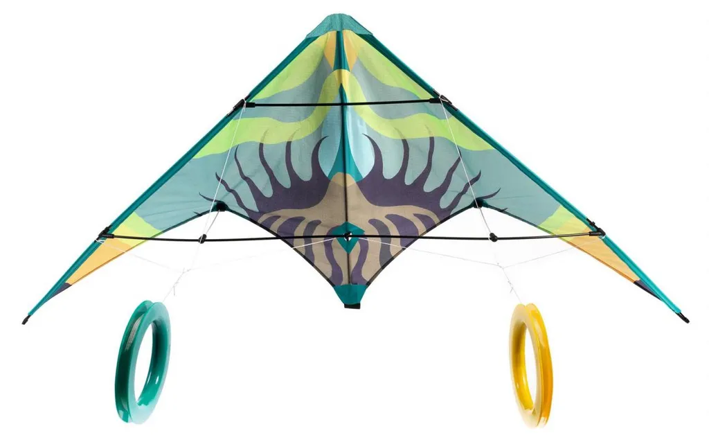 Cerf-volant acrobatique Vagues vertes Djeco pour voltige et looping