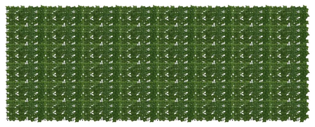 Balkonsichtschutz mit Blättern Grün 400 x 150 cm