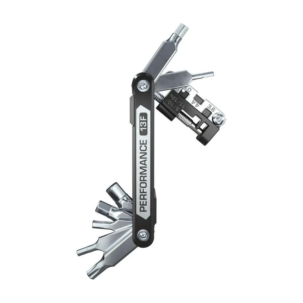 Multitool Pro Mini 13 Noir One Size - Outil de Poche 13 Fonctions Vélo