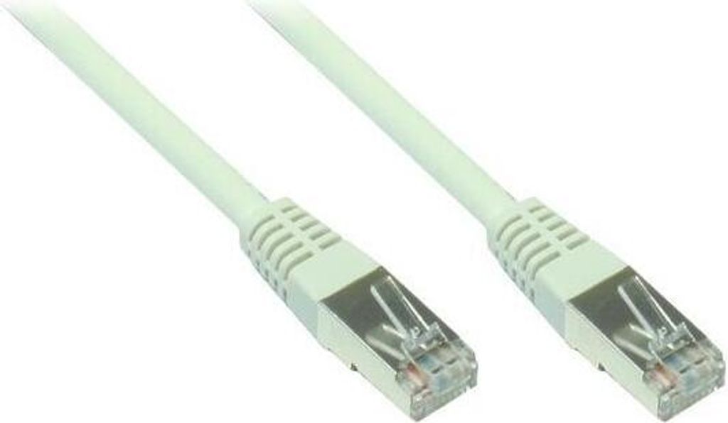 Patchkabel Cat. 5e 0,5 m F/UTP grau, foliengeschirmt