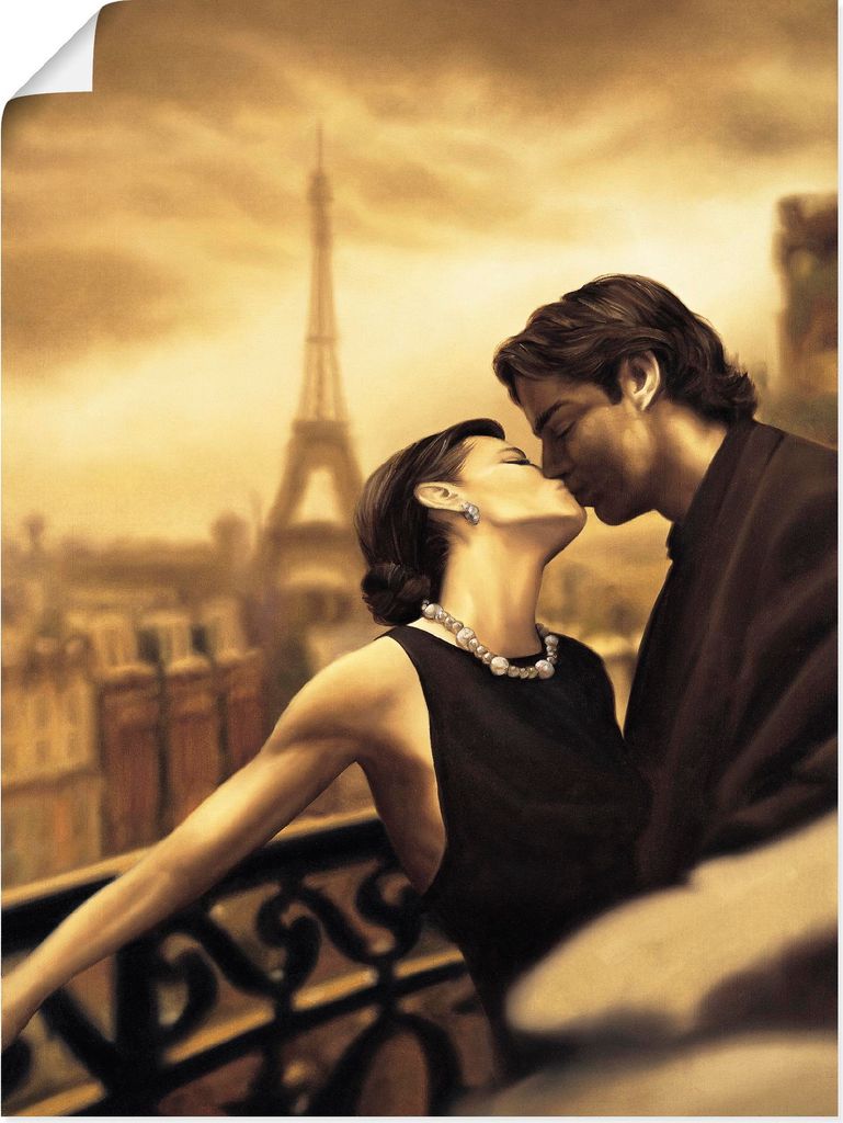 ARTland Poster Kuss in Paris Größe: 30x40 cm Produktbild 
