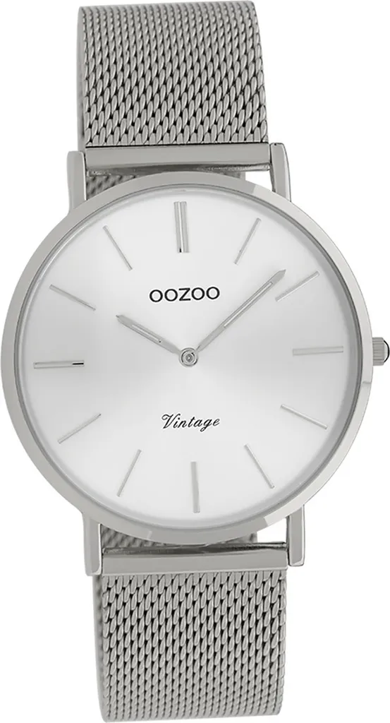 Oozoo orologio da donna in acciaio inossidabile C9906A orologio analogico al quarzo bracciale argento Serie Vintage D2UOC9906A - 1