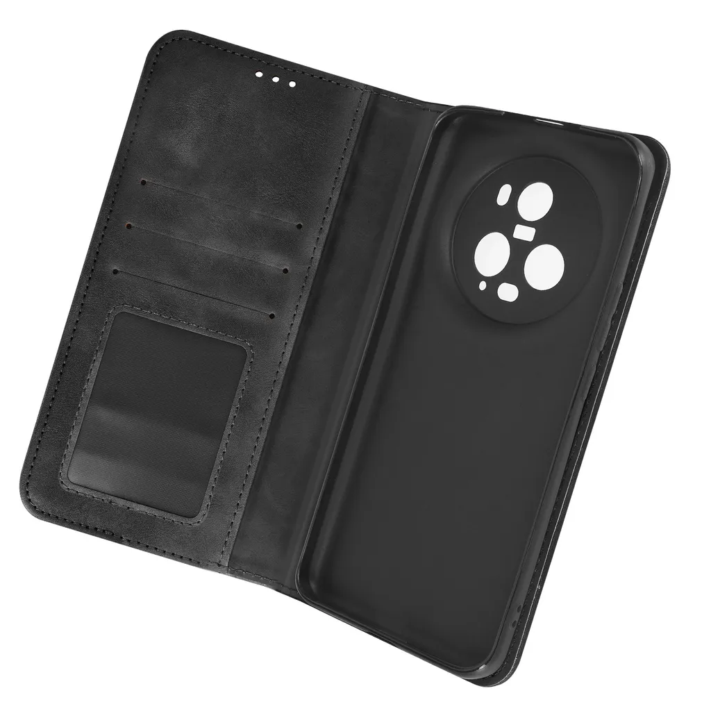 Cover Honor Magic 5 Pro Business - Portafoglio in Pelle e Stand Nero - 2