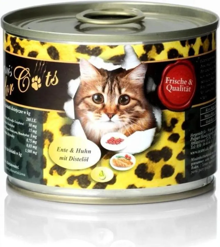 O'Canis Anatra e Pollo per Gatti - La Lattina da 200g che fa le fusa