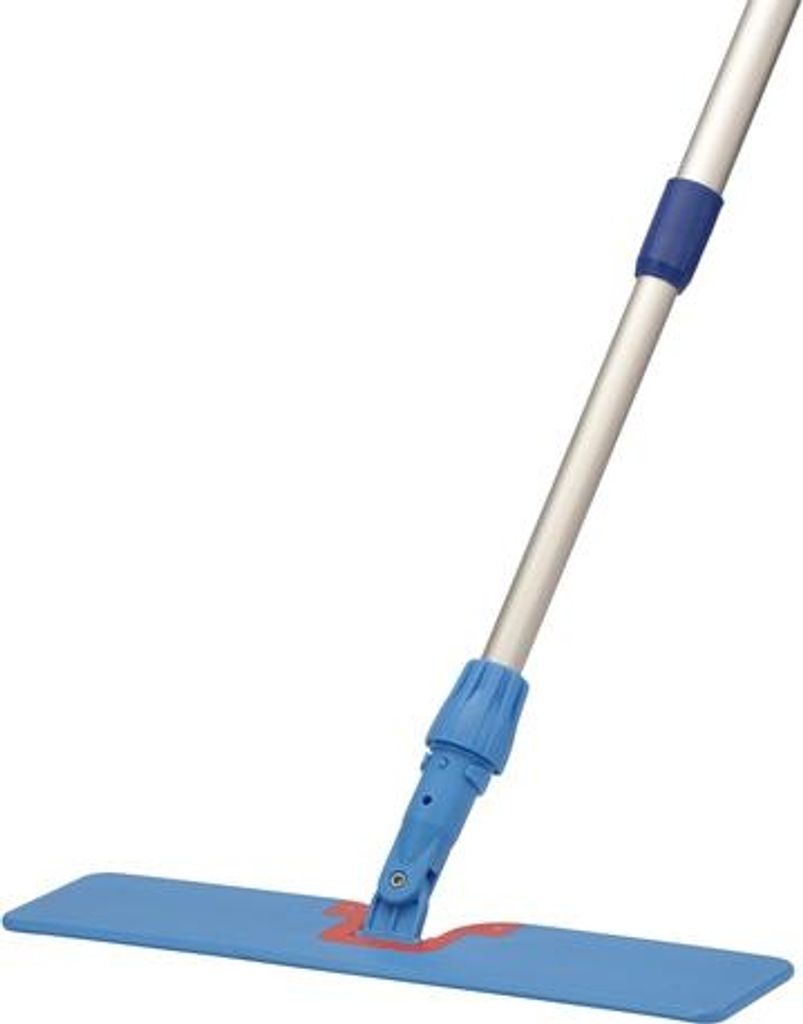 D&L Professioneller Wischmopp-Halter Rotierbar 40cm + Teleskop-Aluminiumstiel 180cm für vielseitige Bodenreinigung