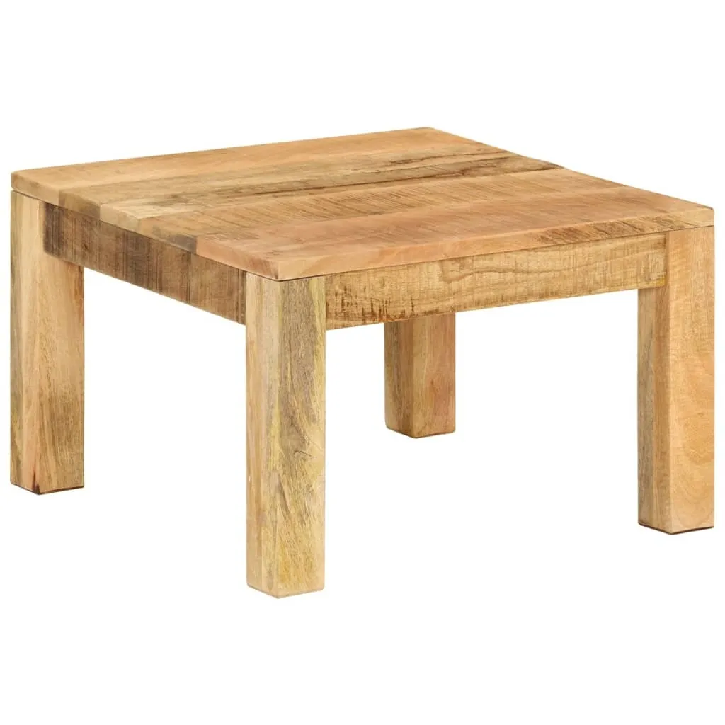 Tavolino Industrial 55x55x35 Legno Mango Massiccio - Urban Style