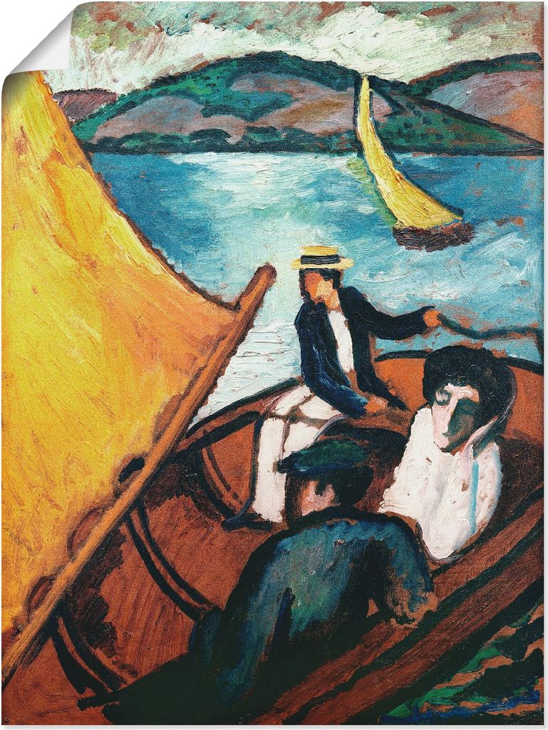 ARTland Poster Segelboot, Tegernsee Größe: 30x40 cm