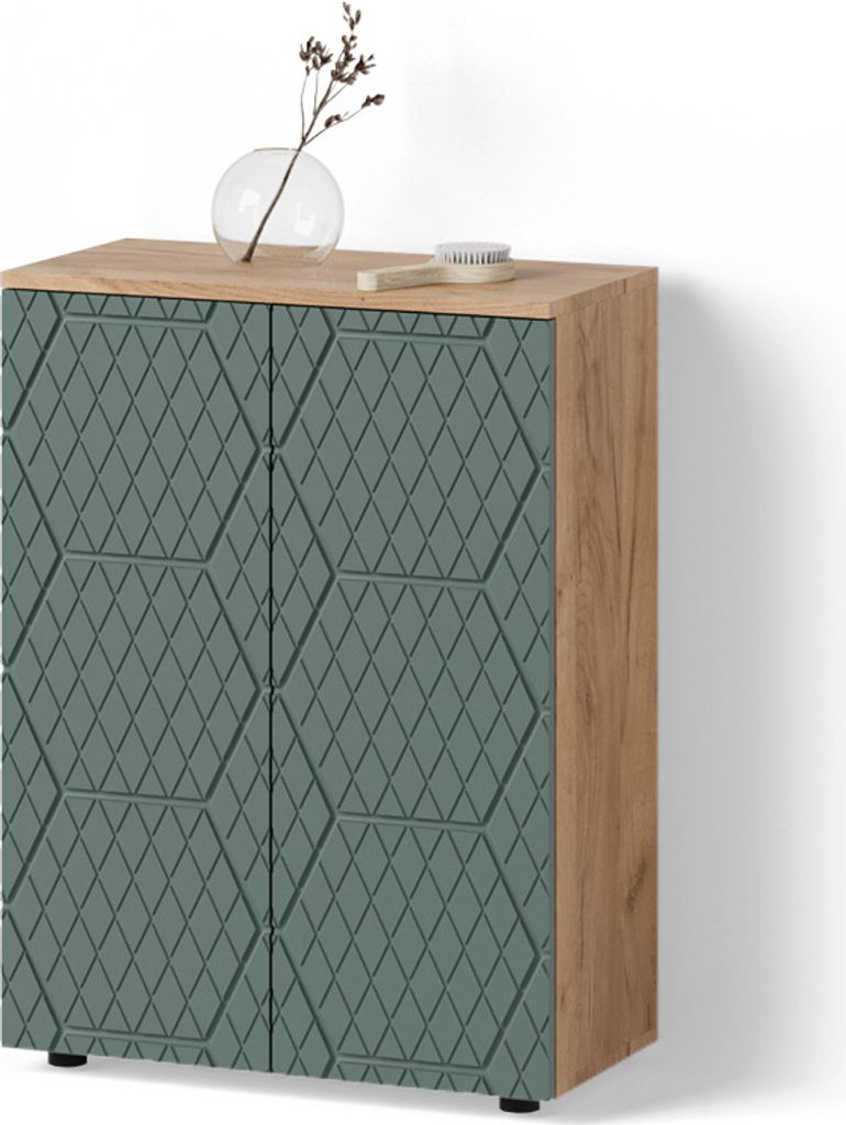 Mobile midi Livinity Ronco Quercia verde/oro 60 x 81 cm, Immagine del prodotto 