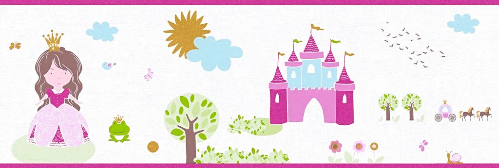 A.S. Création Bordüre Little Stars bunt weiß 5,00 m x 0,17 Produktbild 