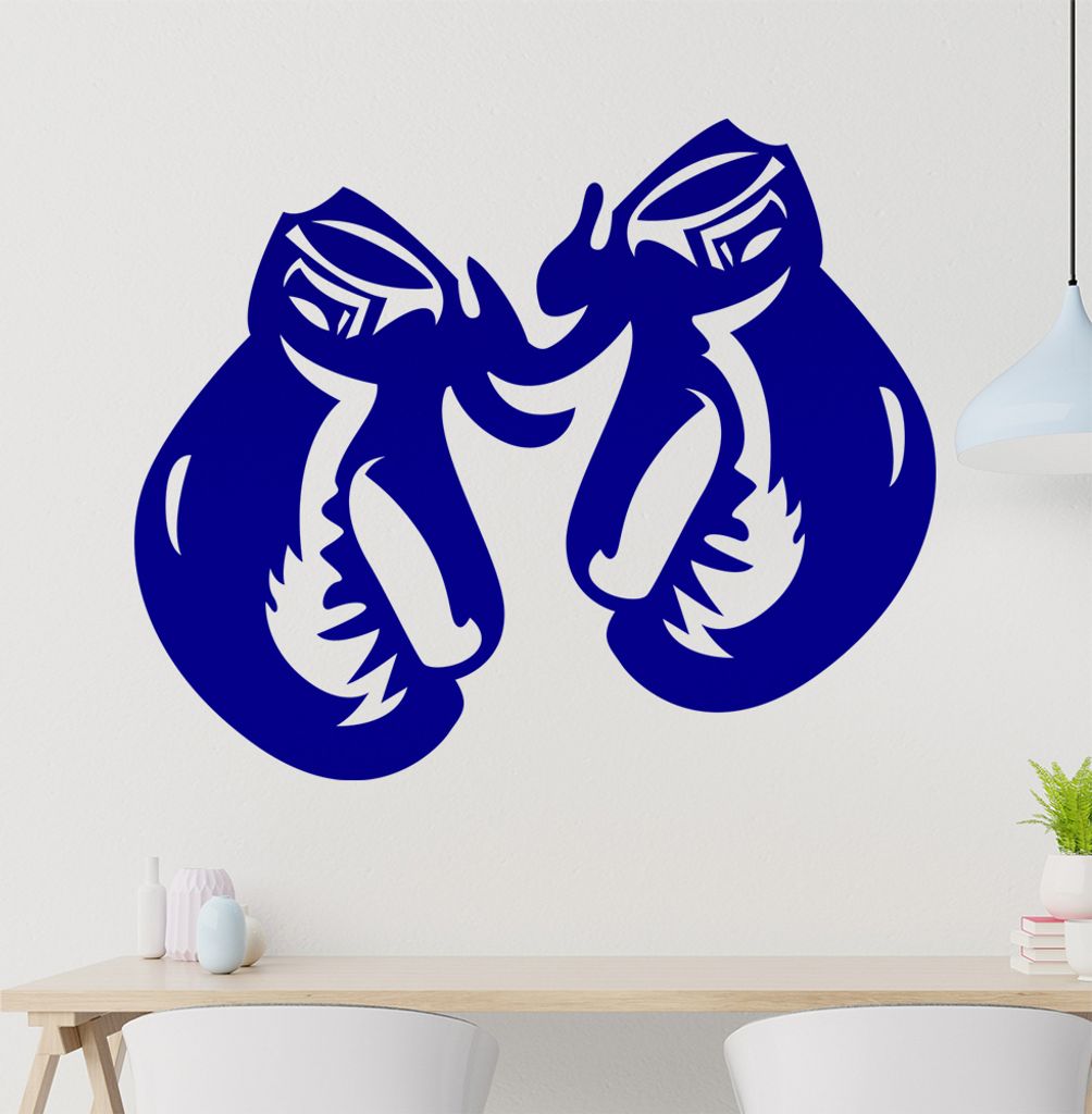 Boxhandschuhe Wandtattoo in 6 Größen - Wandaufkleber Wall Sticker - Dekoration, Küche, Wohnzimmer, Schlafzimmer, Badezimmer
