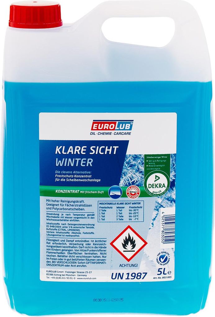 Scheibenfrostschutz Konzentrat 5 Liter EUROLUB Produktbild 