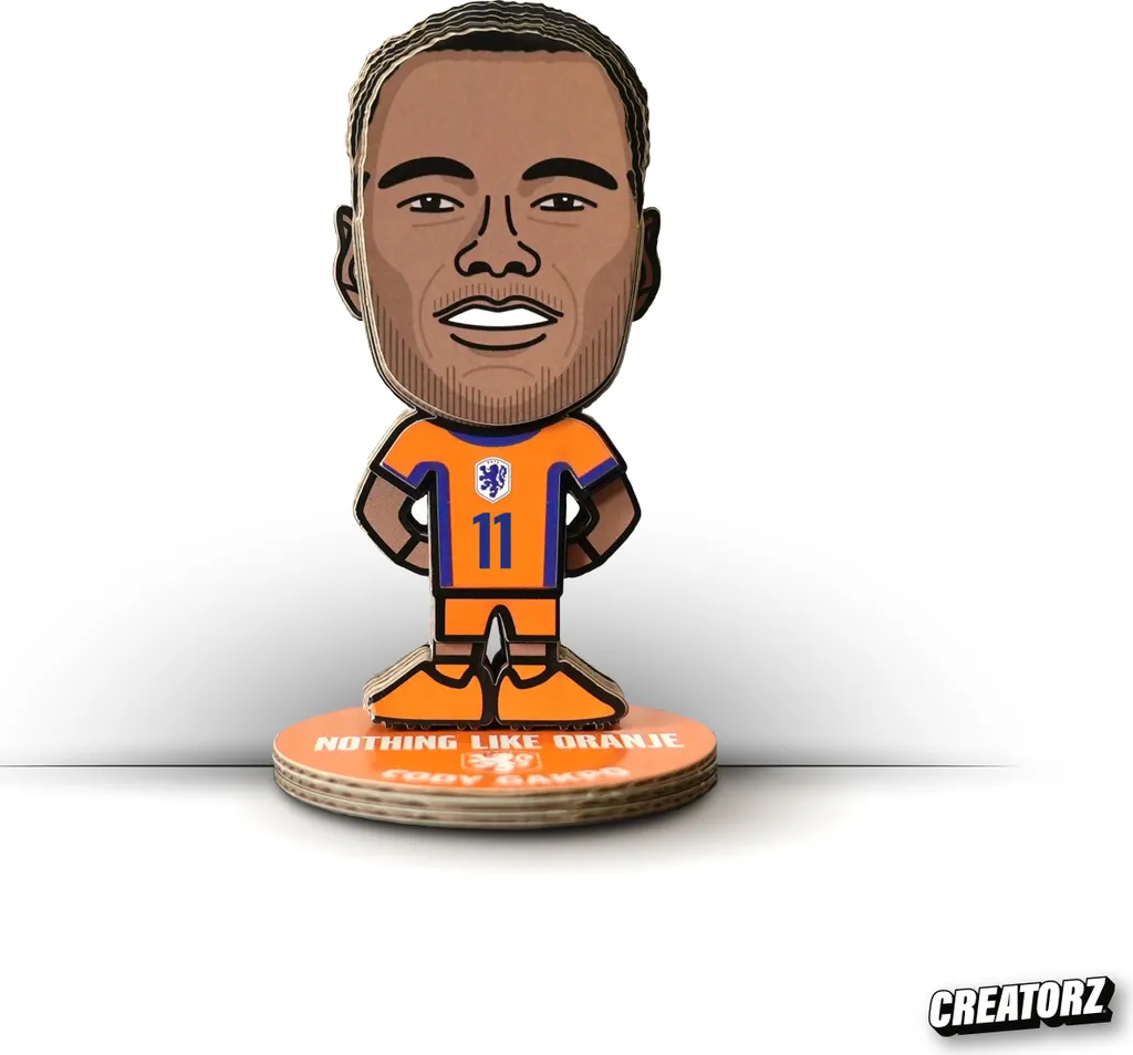 Figurine football 3D Cody Gakpo en résine haute définition 15cm