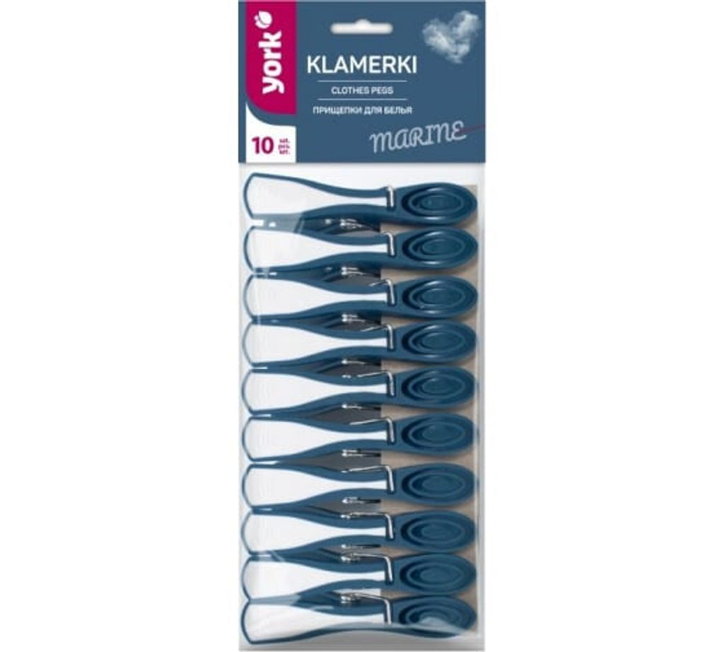 York, Klamerki do prania Marine, 10 sztuk Zdjęcie produktu 2