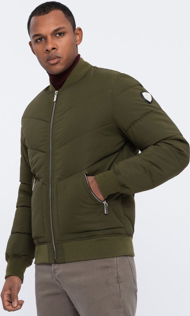 Ombre Clothing Herren-Bomber Brymoira olive XL