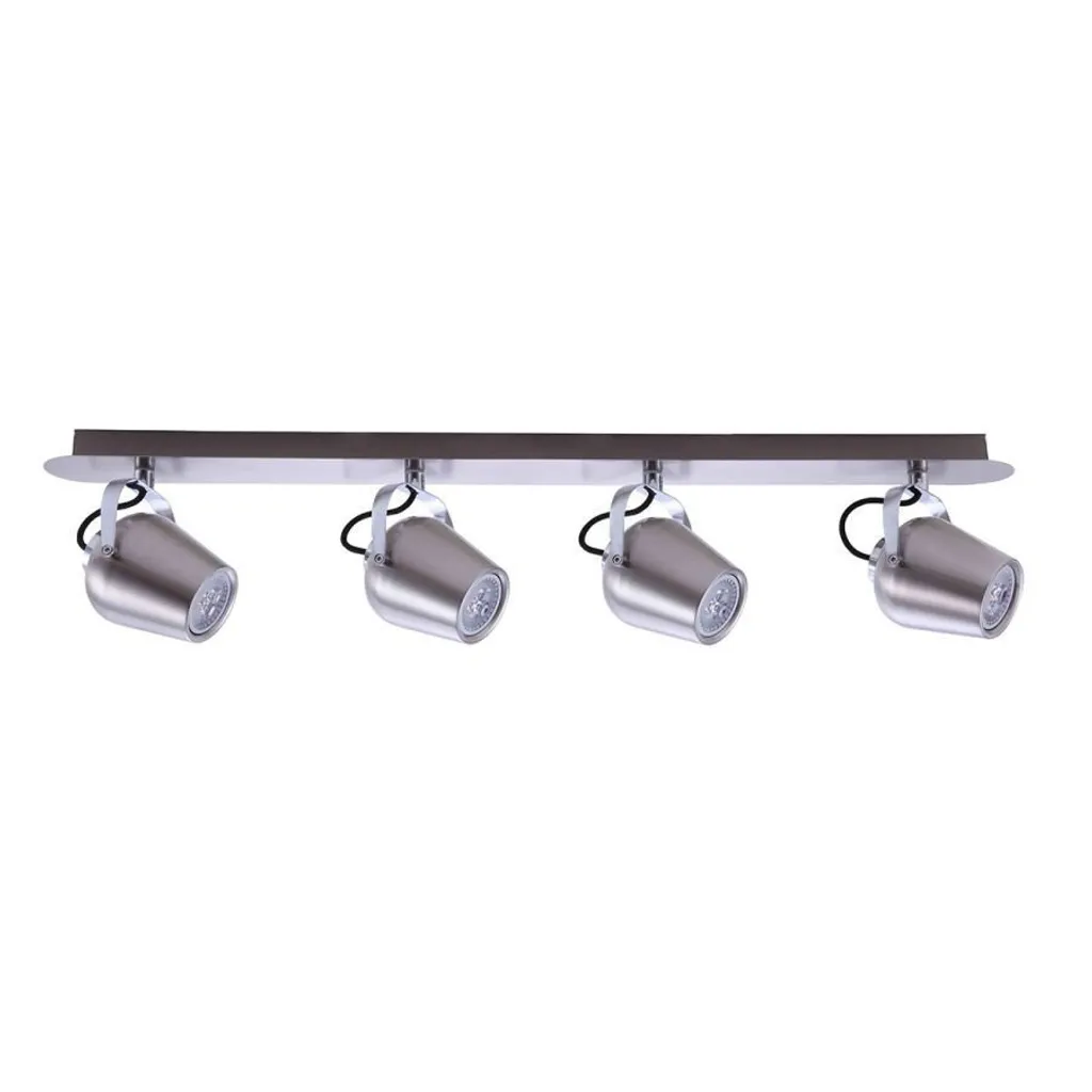 Plafonnier LED moderne nickel Italux Josie FH541A4AJA13 - Lampe plafond
