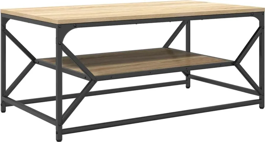 SYFAX™ Tavolino da Salotto Rovere Sonoma 90x50x40 - Eleganza Moderna