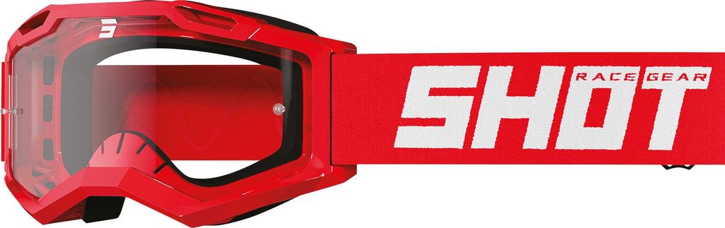 Shot Rocket Kid 2.0 Kinder Motocross Brille, rot, Produktbild 