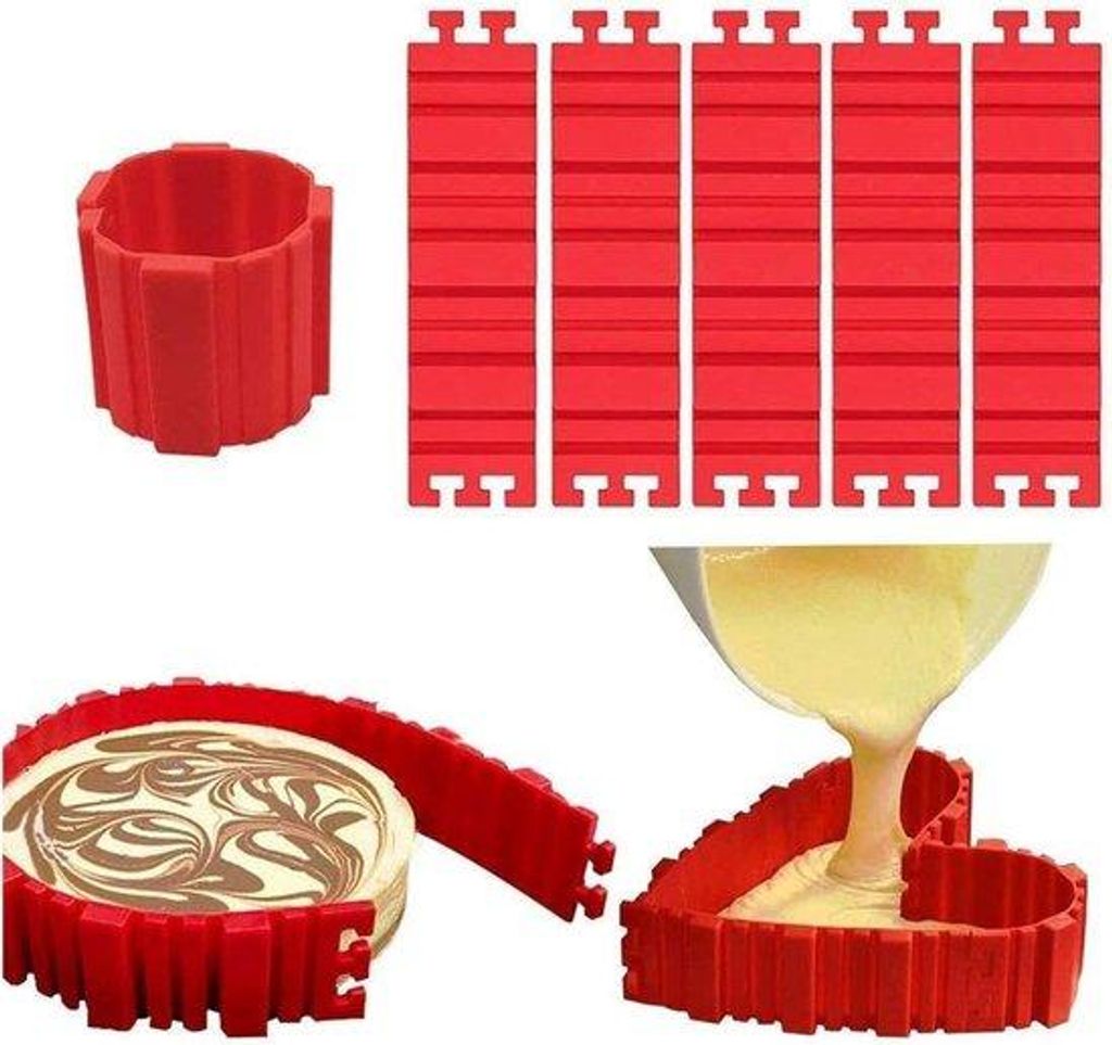 Silikonischer Puddingkuchenform DIY Backwerkzeug - Für jede Kuchenform - 5 Stk. - Silikon