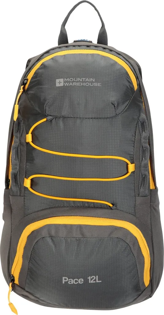 Sac à dos vélo et randonnée 12L Mountain Warehouse Pace Gris Jaune