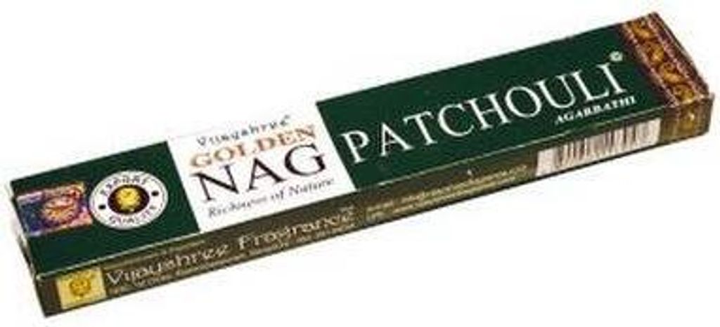 Räucherstäbchen Vijayshree "Golden Nag Patchouli" 15gr.