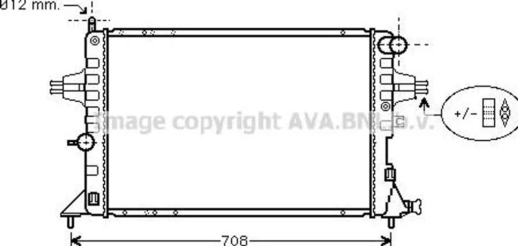 Radiateur de Refroidissement Moteur pour Astra G - Qualité OE 93277996