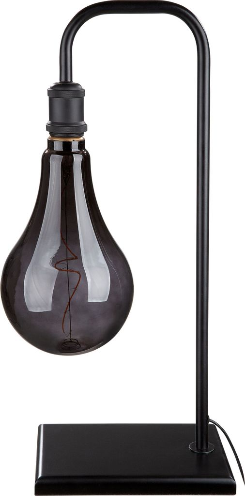 Gilde Tischleuchte, "Bulb", Metall, schwarz, VE 1, L. 17 cm, B. 28 cm, H. 57 cm 79916