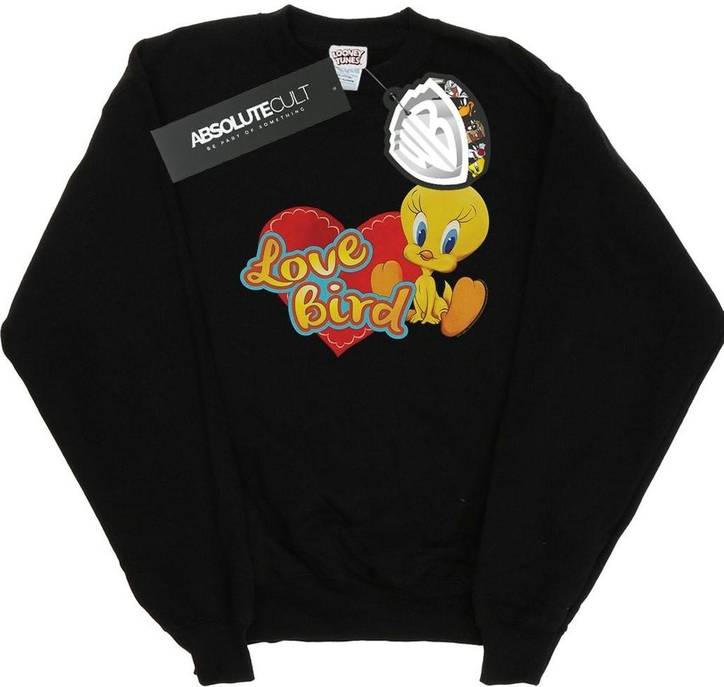 Looney Tunes - "Tweety Pie Valentine's Day Love Bird" Sweatshirt für Damen BI23836 (M) (Schwarz)