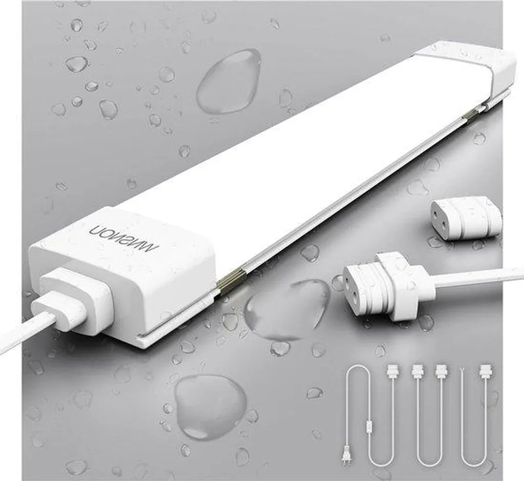Lampe LED garage et atelier 60 cm IP66 18W 2100 lm éclairage atelier 5000K
