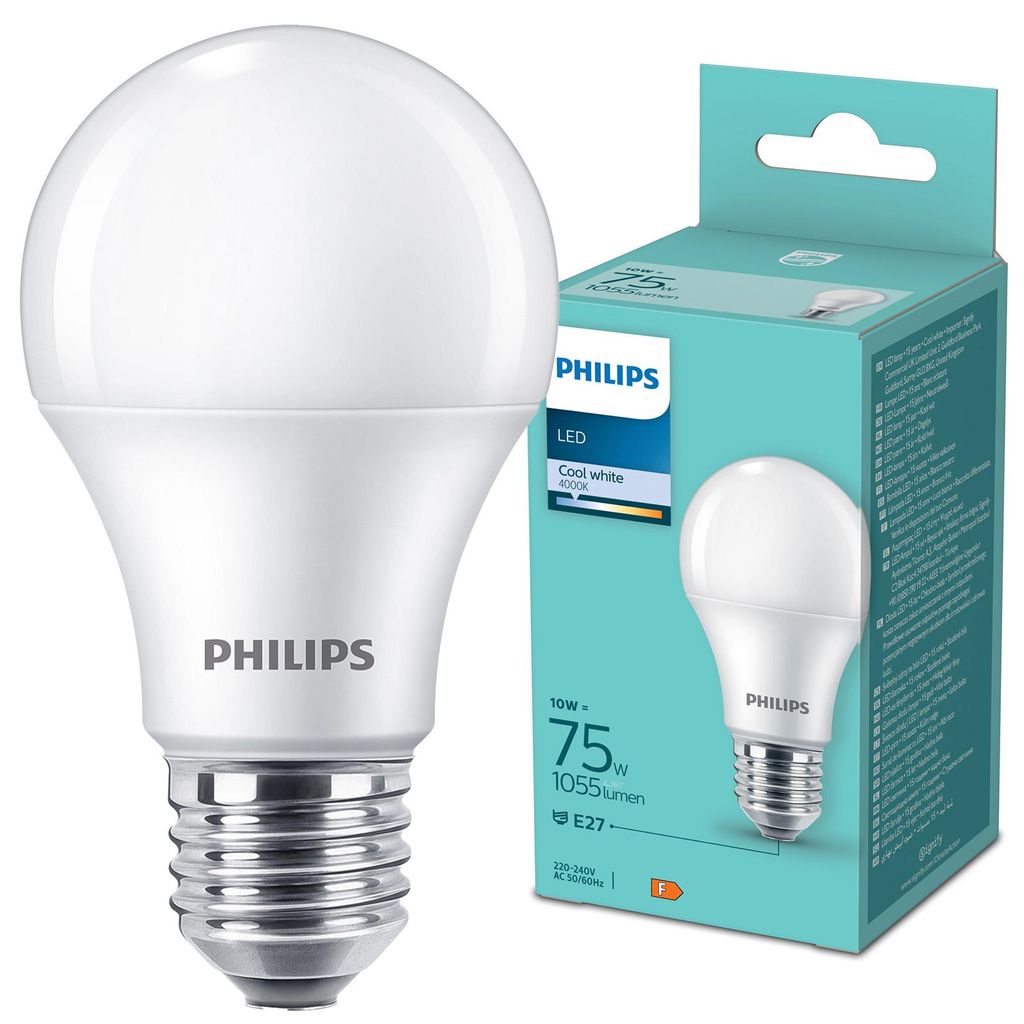 Philips Glühbirne, 10 W, 75 W, E27, 1055 lm, 15000 h, Produktbild 