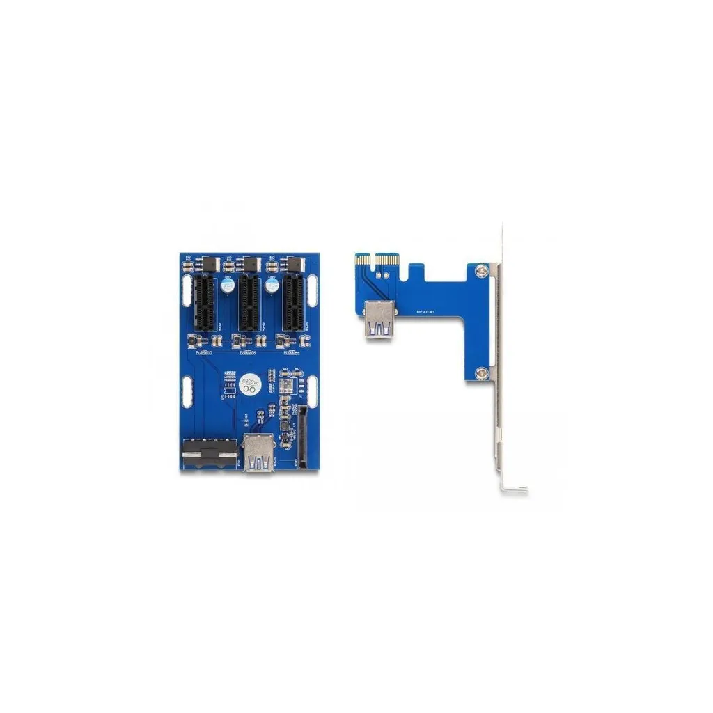 Ajoutez 3 slots PCI Express x1 sur un seul port avec ce Riser Delock