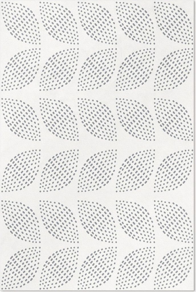 Komposition von dunklen Blättern mit Tupfen – Vinylteppich – 60x90 cm – Indoor Teppich – Flur – Pflegeleicht – Modern