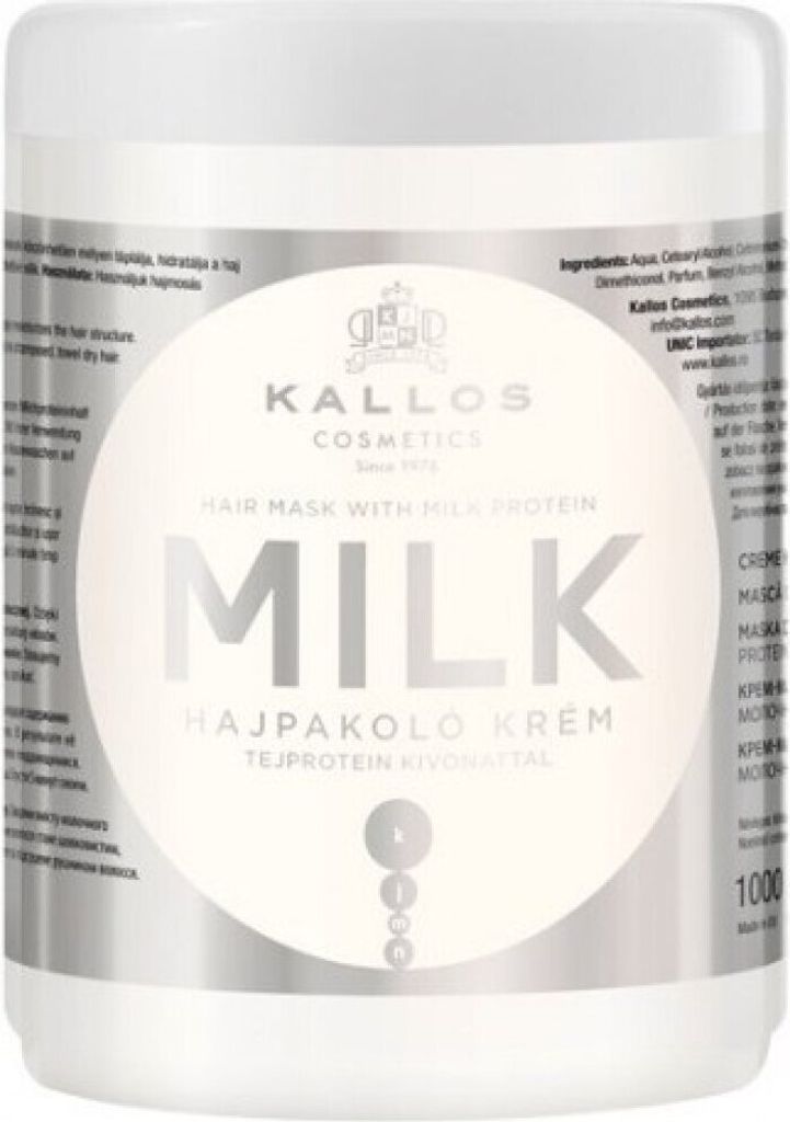 Kallos KJMN Haarmaske mit Milch, 1000 ml Produktbild 