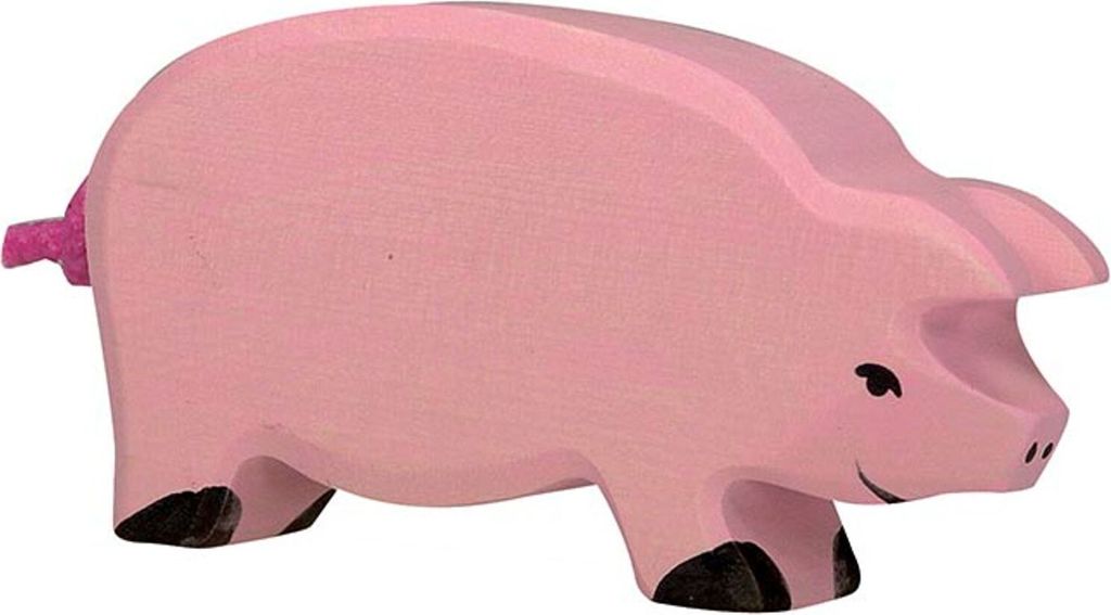 Holztiger 80065 Schwein, rosa